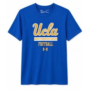 Under Armour UCLA Football HeatGear T-Shirt Blue Men's Large Athletic Tee